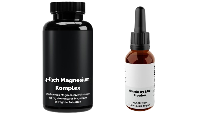 Duo Sérénité : Magnésium 4-en-1 + Vitamine D3 & K2
